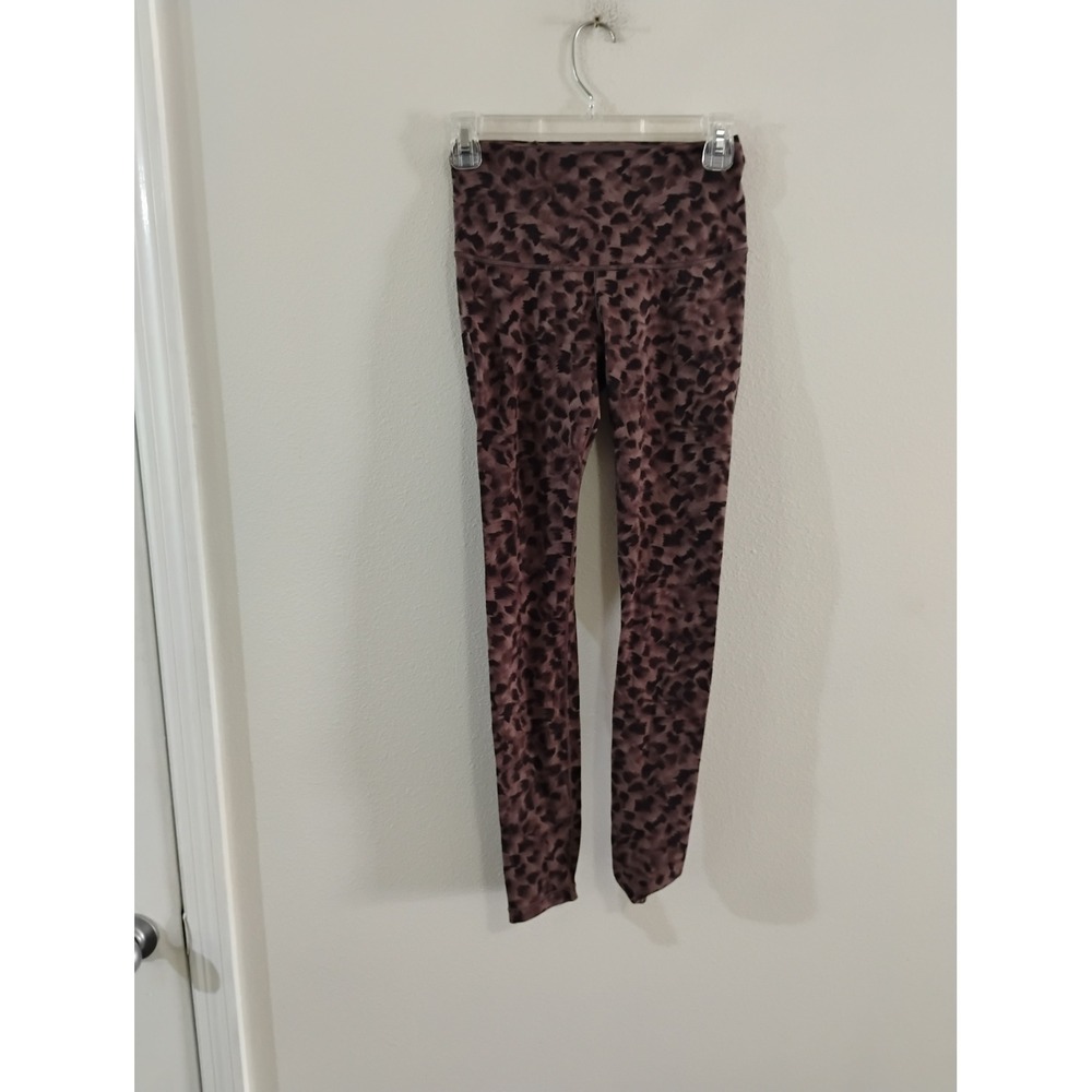 Calia by Carrie Underwood Mauve Leopard High Rise Leggings Small Activewear